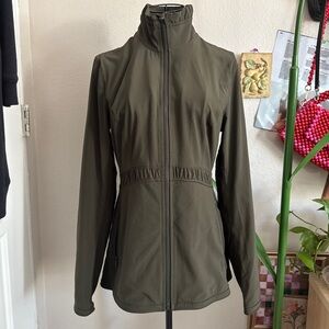 Lululemon Round Trip Jacket Dark Olive 8